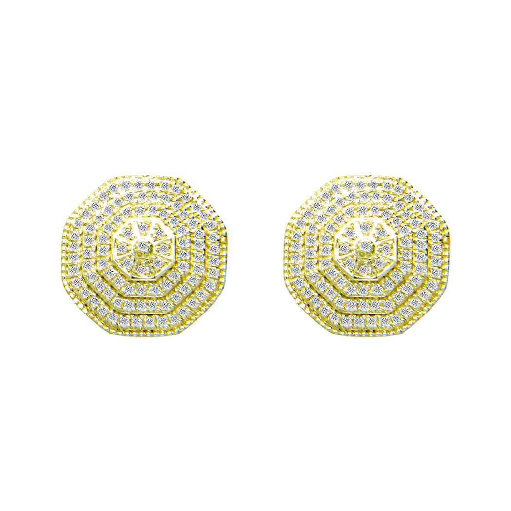 Round Stud Earring ER23045A